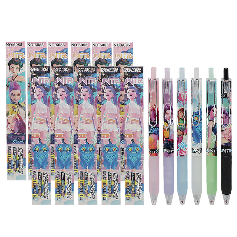 12PCS 6085 Demon Hunters Blind Box Pens