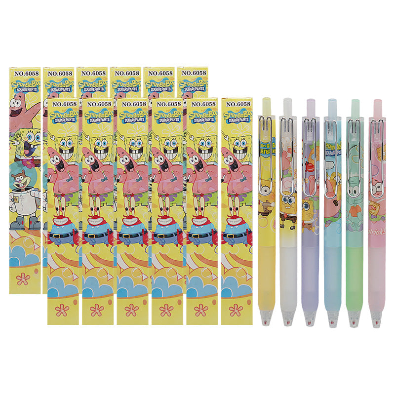 12PCS 6058 SpongeBob Blind Box Pens