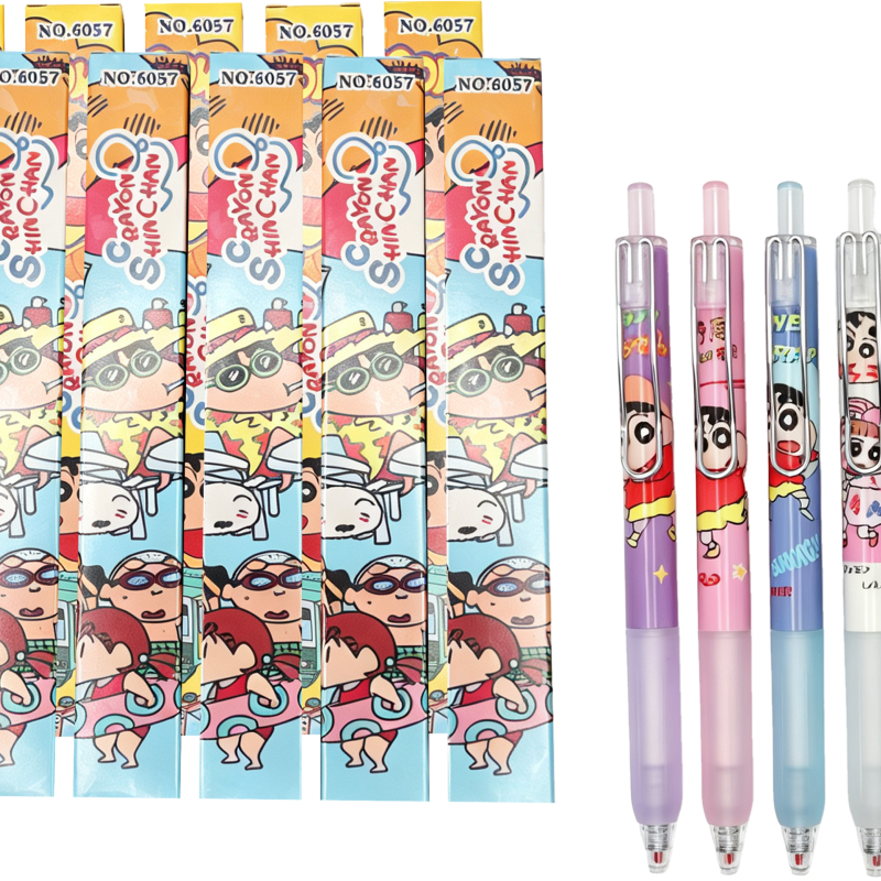 12PCS 6057 Crayon Shin-chan Blind Box Pens