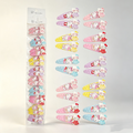10PCS Hello Kitty Printed BB Hair Clips