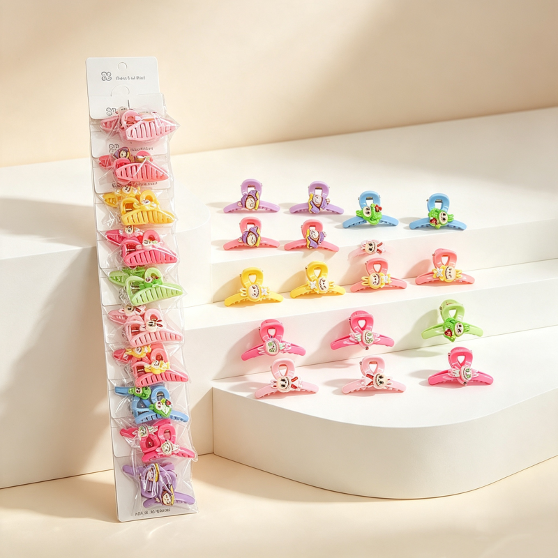 10PCS Colorful Labubu Ribbon Clips