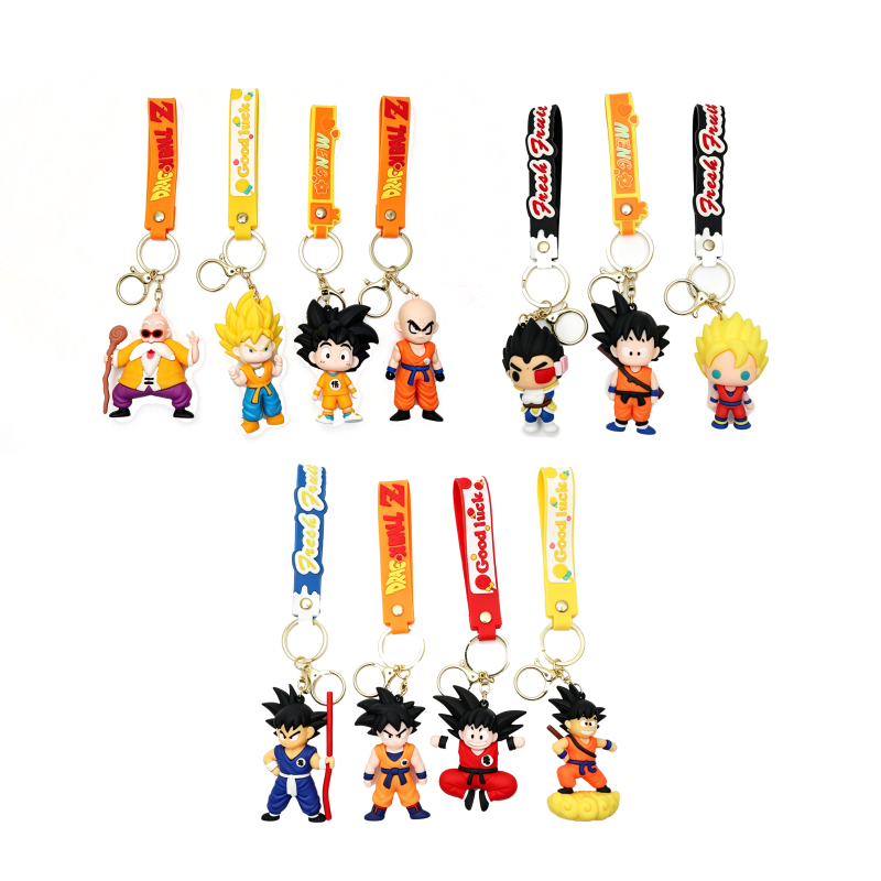 11PCS Dragon Ball keychains 23