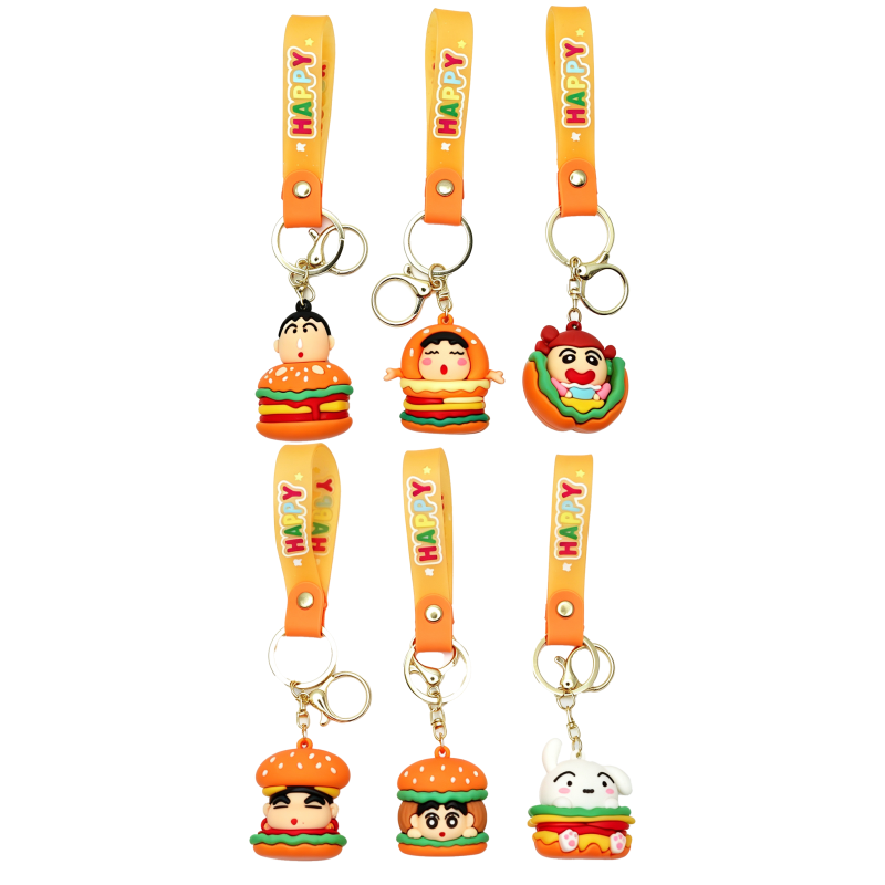 6PCS Crayon Shin chan keychain 30