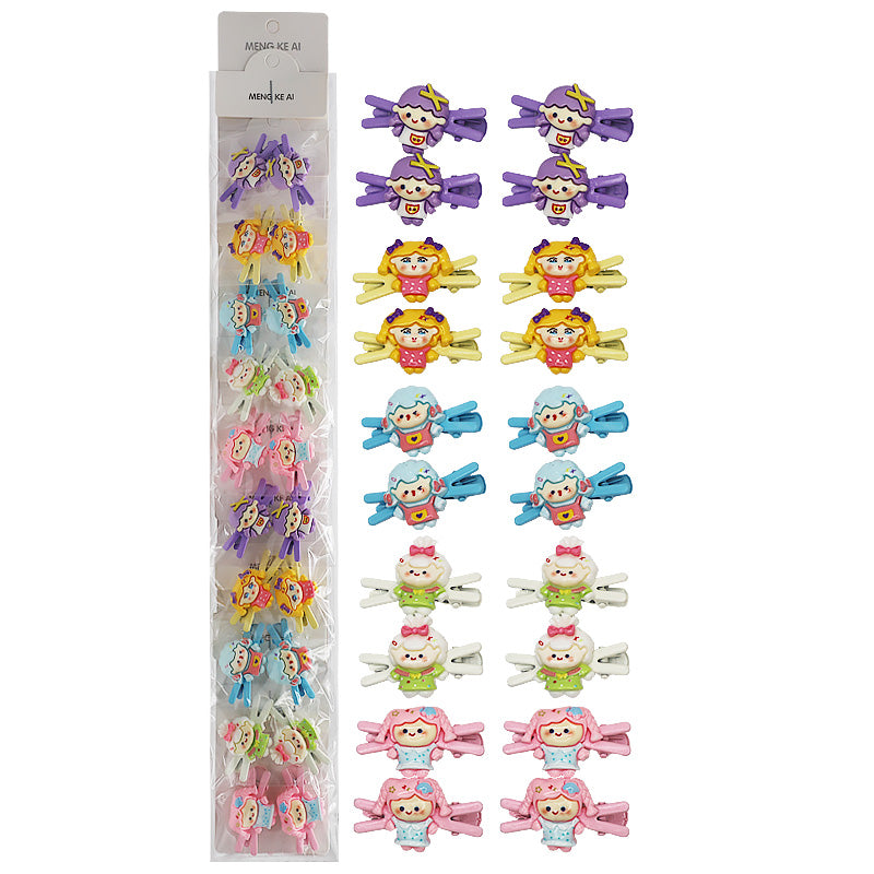 10PCS Colorful Girl Hair Clips 04