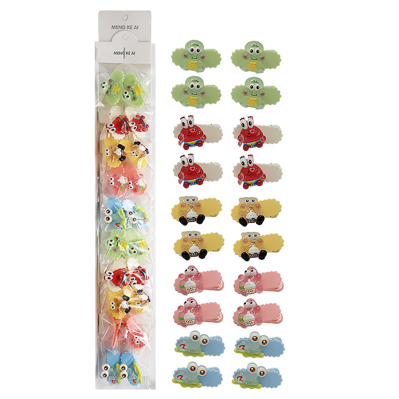 10PCS SpongeBob Hair Clips 12