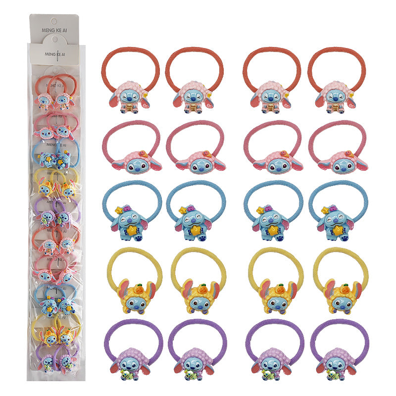 10PCS Stitch Hair Ties 30