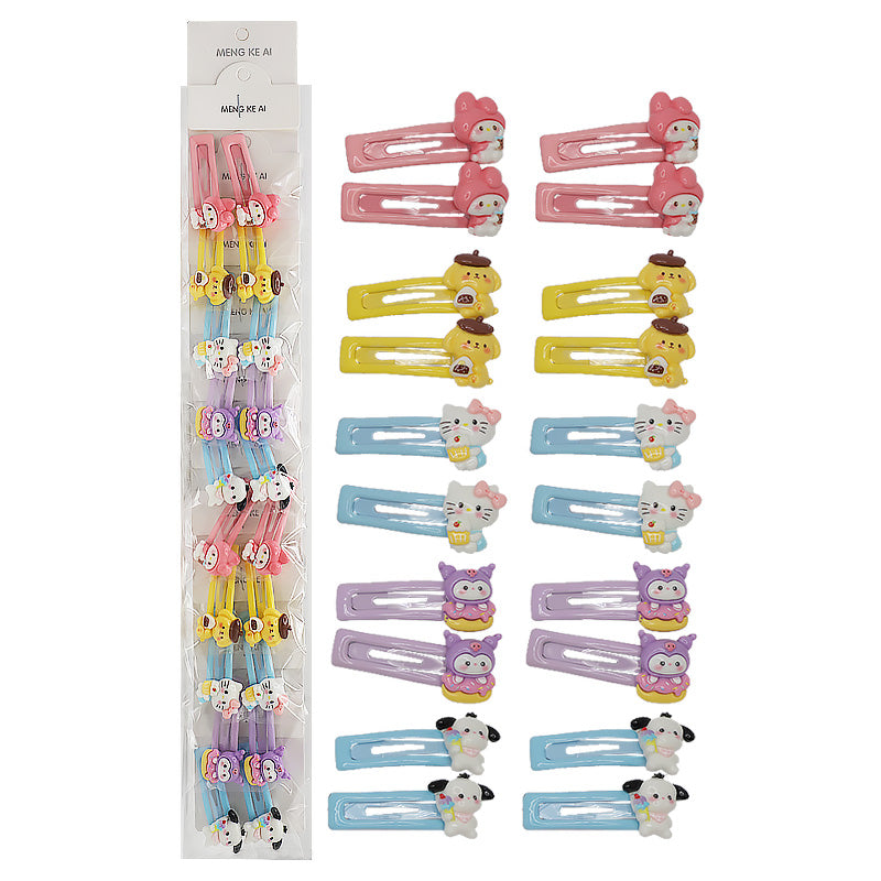 10PCS Sanrio Rectangular Hair Clips 37
