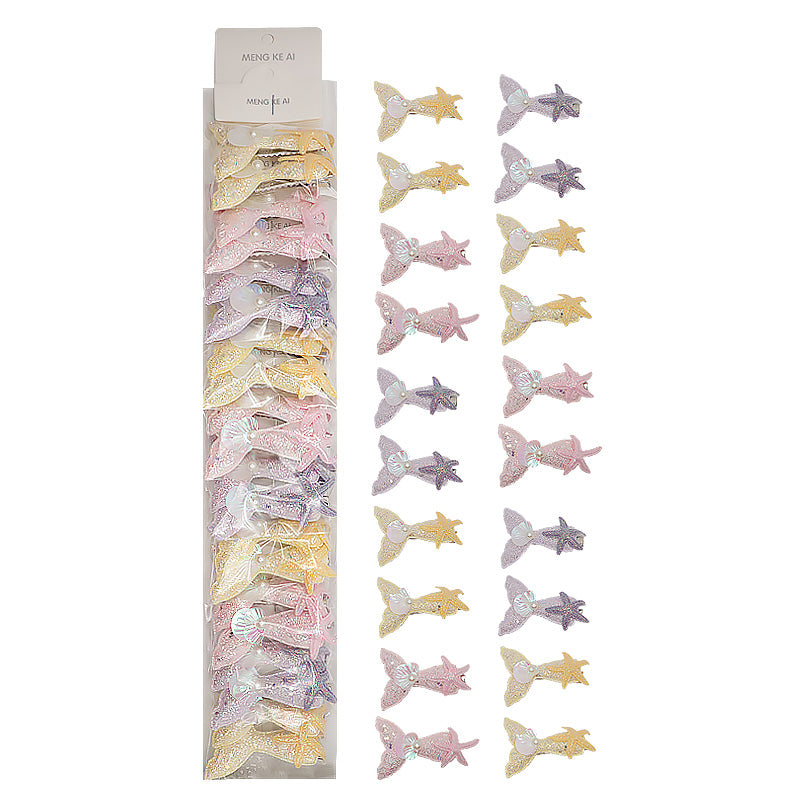10PCS Mermaid Tail Hair Clips 39