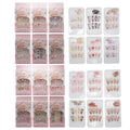 12PCS Nail Tips with Rhinestones 12