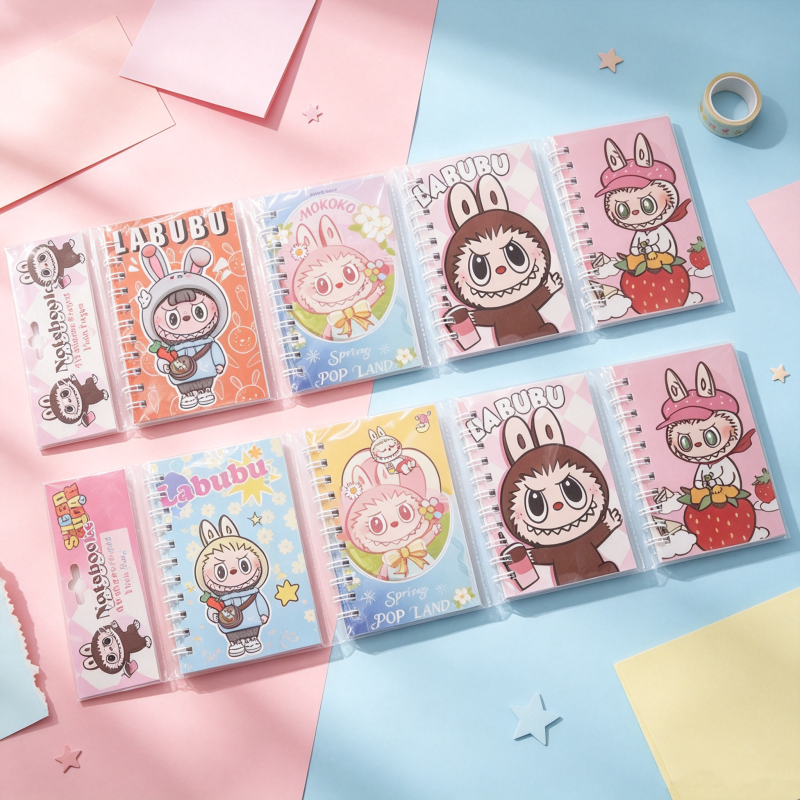 12PCS Labubu notebook set