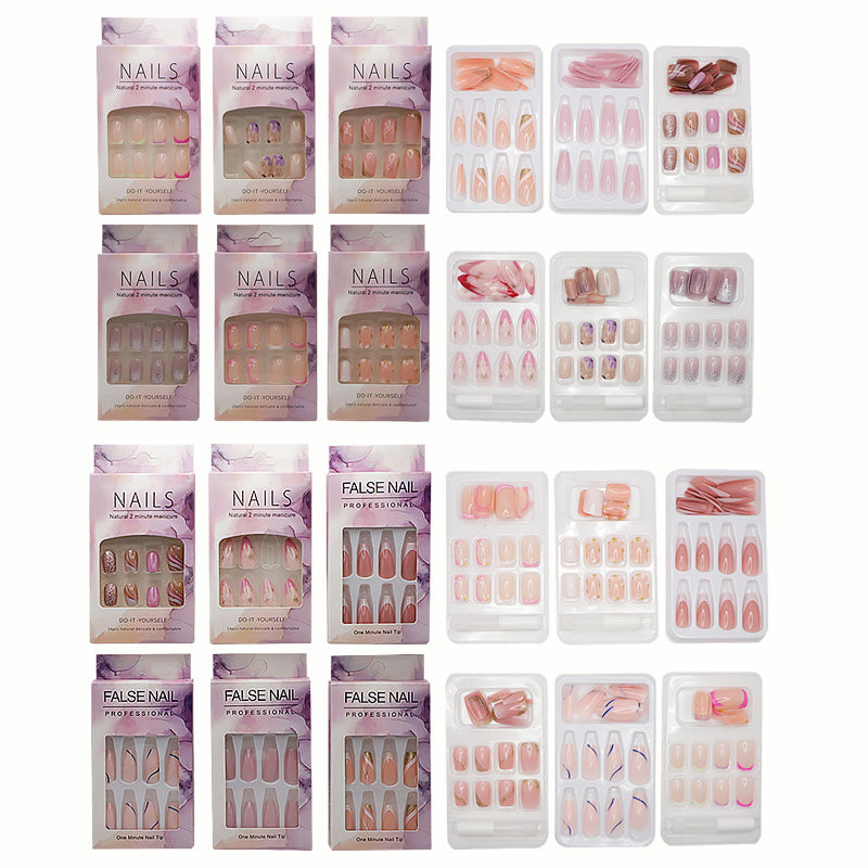 12PCS Press-on nails Set 4