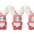 3Pcs Lulu Rabbit Plush Pendant Pack No.07