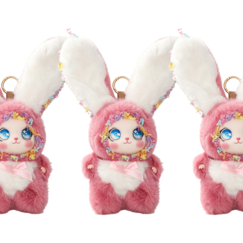 3Pcs Lulu Rabbit Plush Pendant Pack No.07