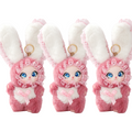 3PCS Lolita Rabbit Plush Charm Set 19