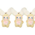 3Pcs Lulu Rabbit Plush Pendant Pack No.04
